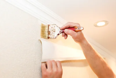 Pose de papier peint à Andouque — revêtements muraux et toiles de verre